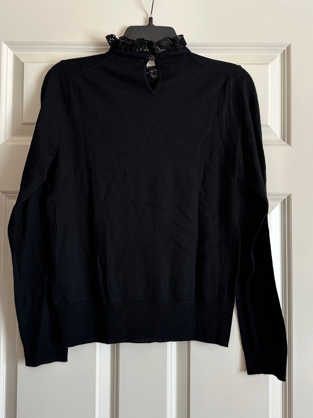 J. Crew Tippi sweater with lace collar detail - Picture 6 of 8